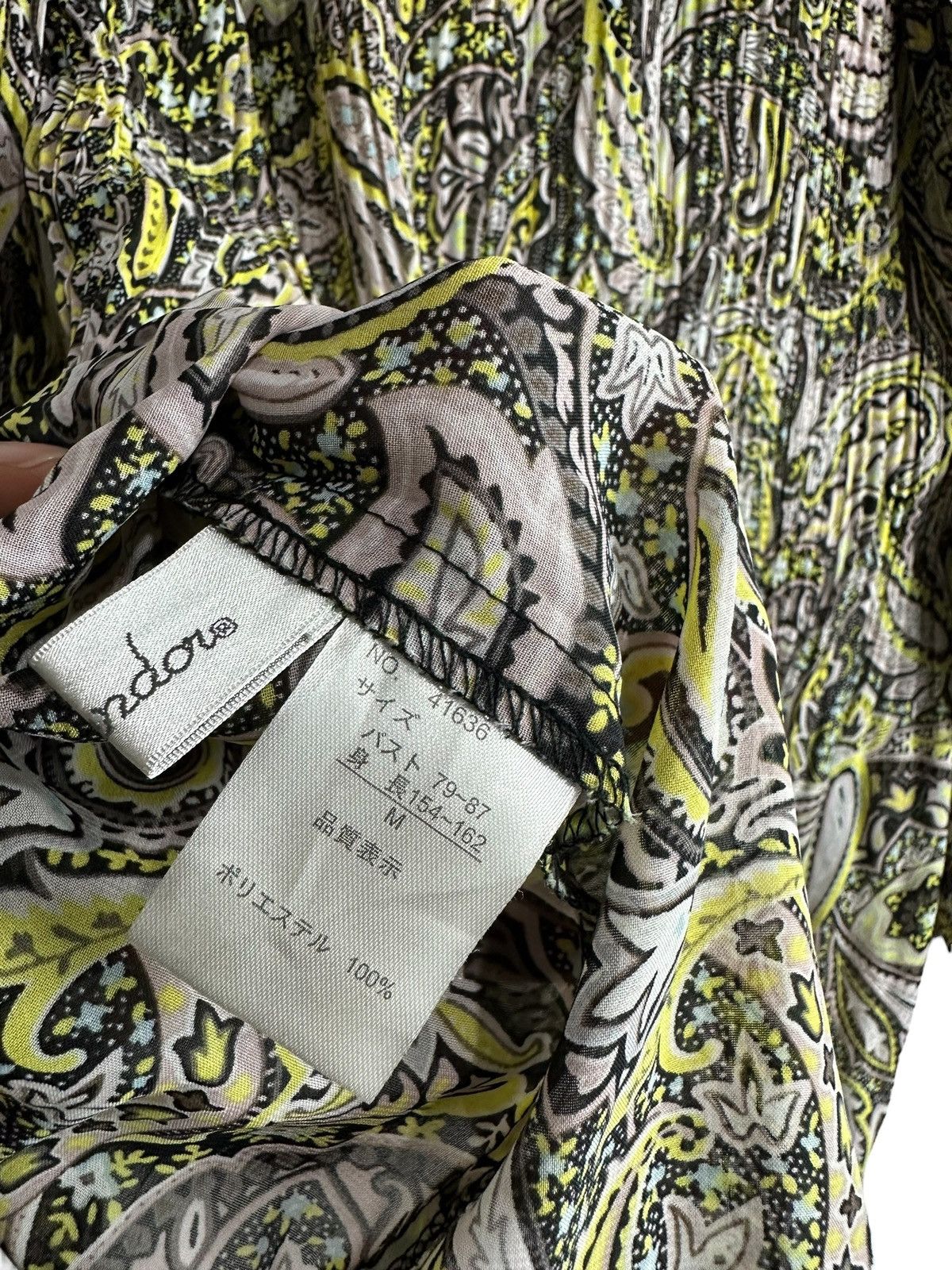 UNDEFINED PLEATS AOP SHIRT JEAN PAUL GAULTIER ISSEY STYLE