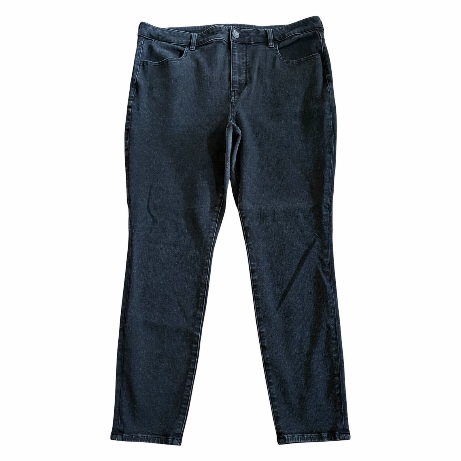 American Eagle Outfitters American Eagle Jeans Womens 18 Black Hi Rise Jegging Size 40" / US 18 - 1 Thumbnail