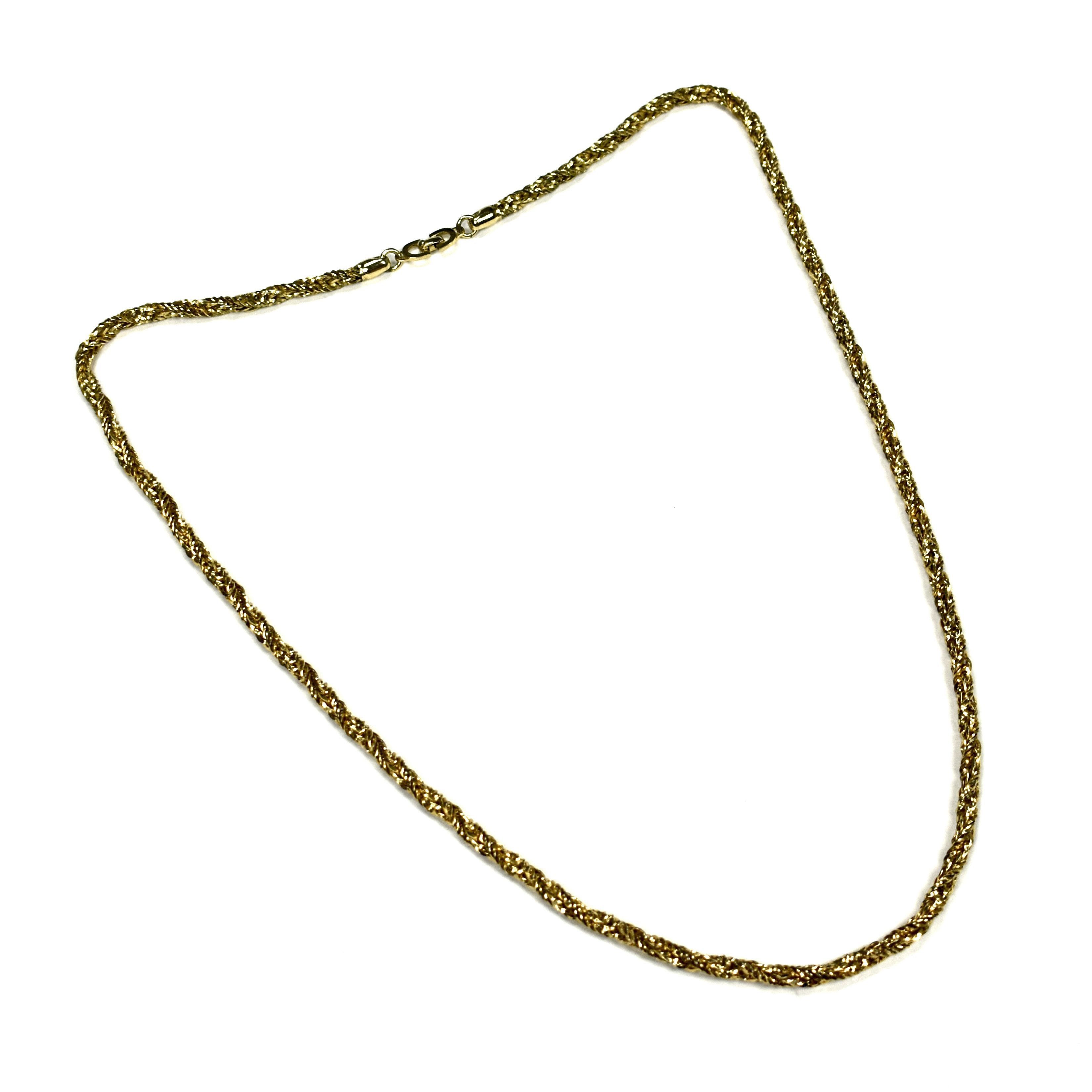 Dior Dior Vintage 31.5" Gold Rope Chain Necklace Size ONE SIZE - 1 Preview
