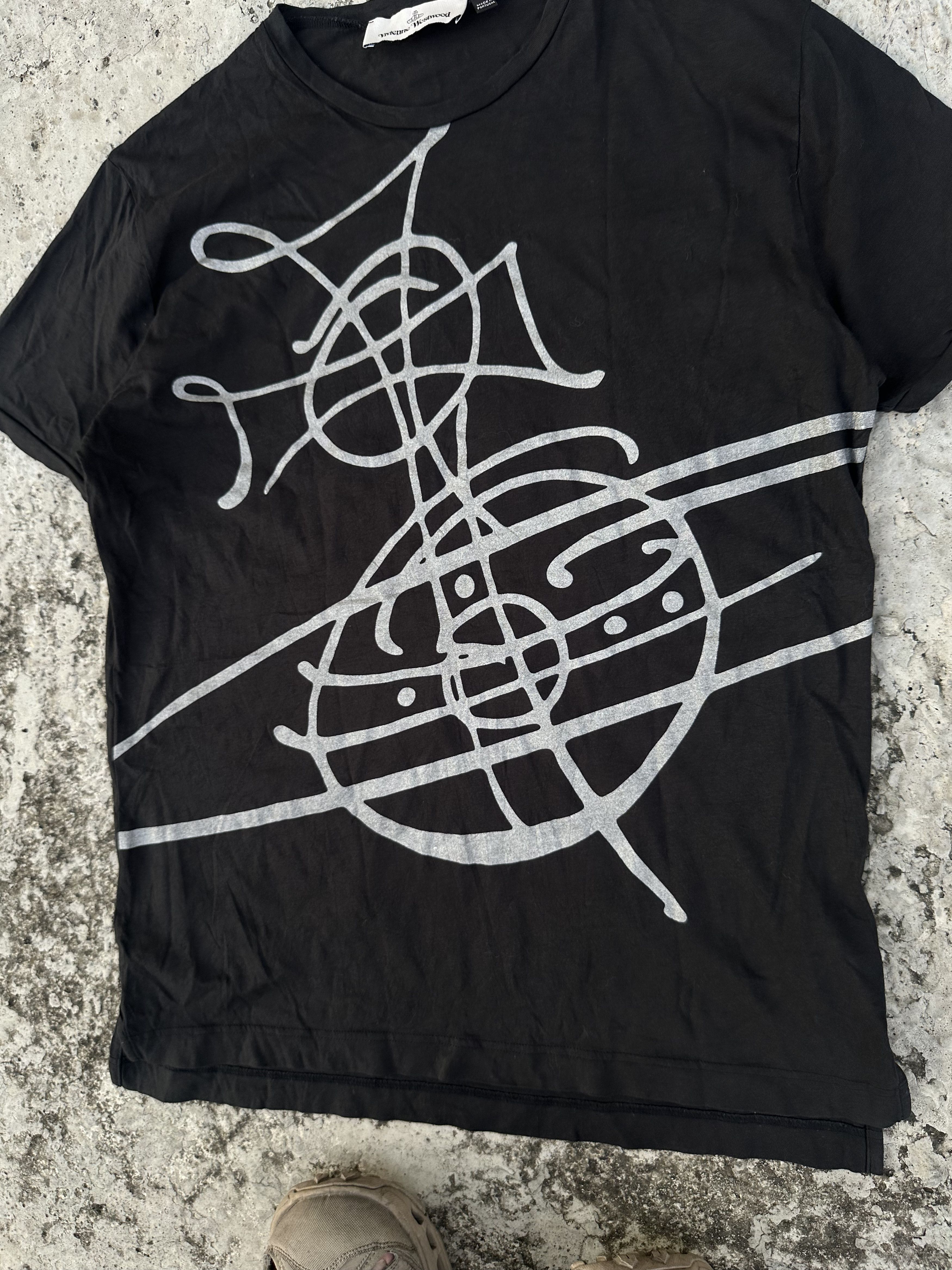 Vivienne Westwood 💶Vivienne Westwood Scribble Orb Logo Tee Size US L / EU 52-54 / 3 - 2 Thumbnail