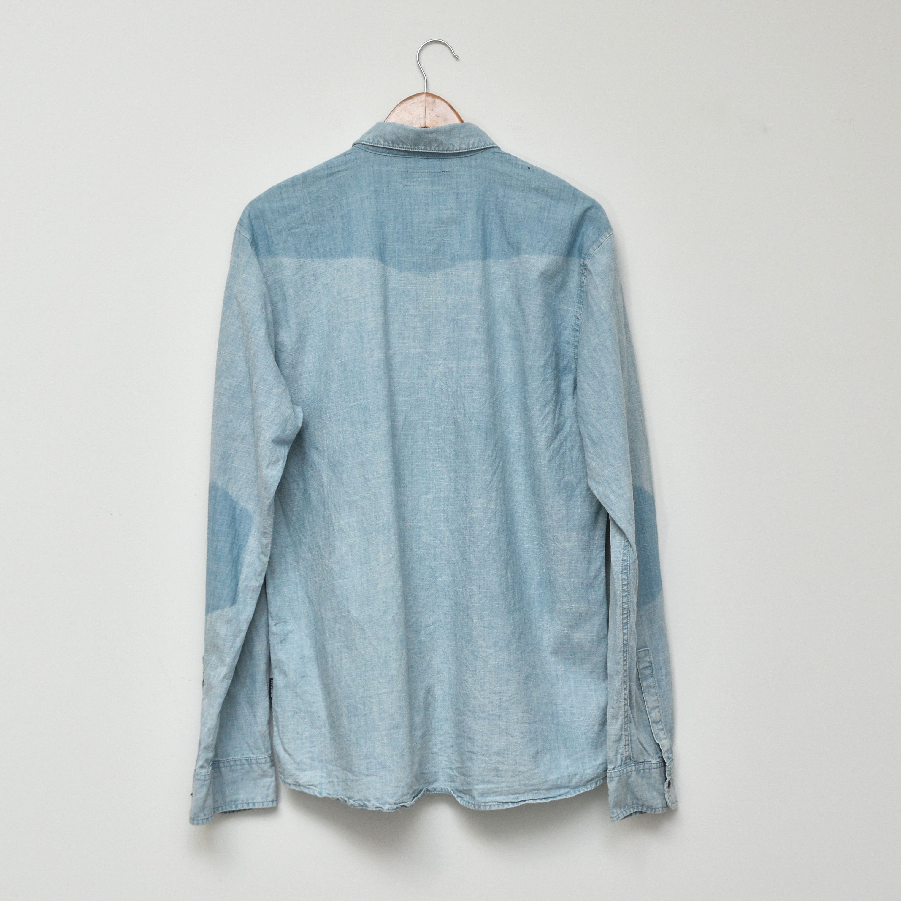 55DSL 90s 55 DSL distressed Diesel Very Rare Faded Denim Shirt Size US L / EU 52-54 / 3 - 4 Thumbnail