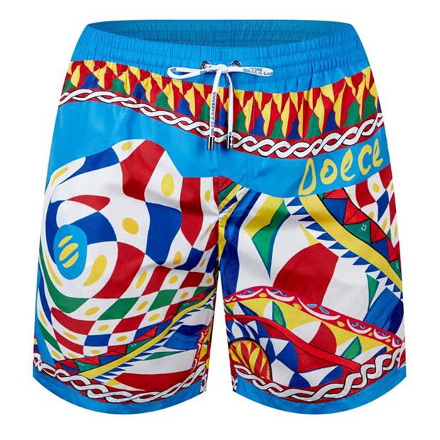 image of Dolce Gabbana O1G2R1Mq0424 Swim Shorts In Multicolor, Men's (Size 34)
