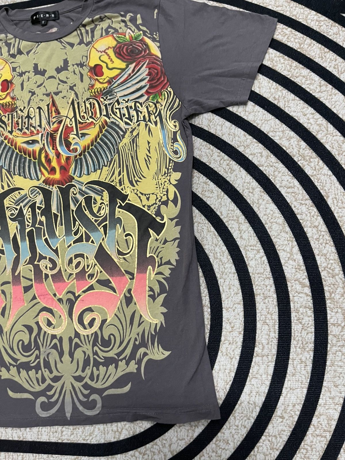 Christian Audigier 2000s JAPANESE BRAND X CHRISTIAN AUDIGIER ED HARDY OVO TEES Size US S / EU 44-46 / 1 - 5 Thumbnail