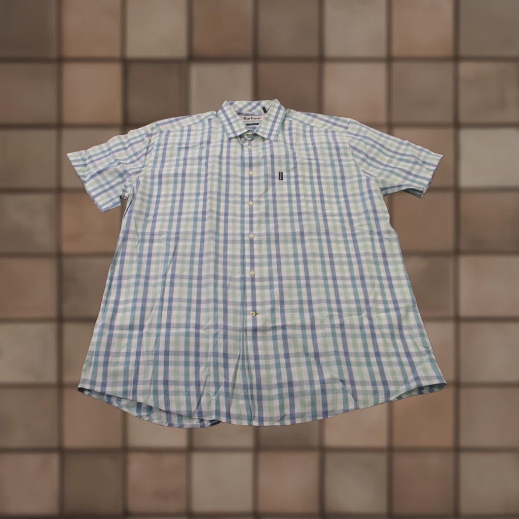 Barbour Barbour Shirt Mens 2XL Blue Plaid Tailored Fit Business Country Work Golf Active Size US XXL / EU 58 / 5 - 1 Thumbnail