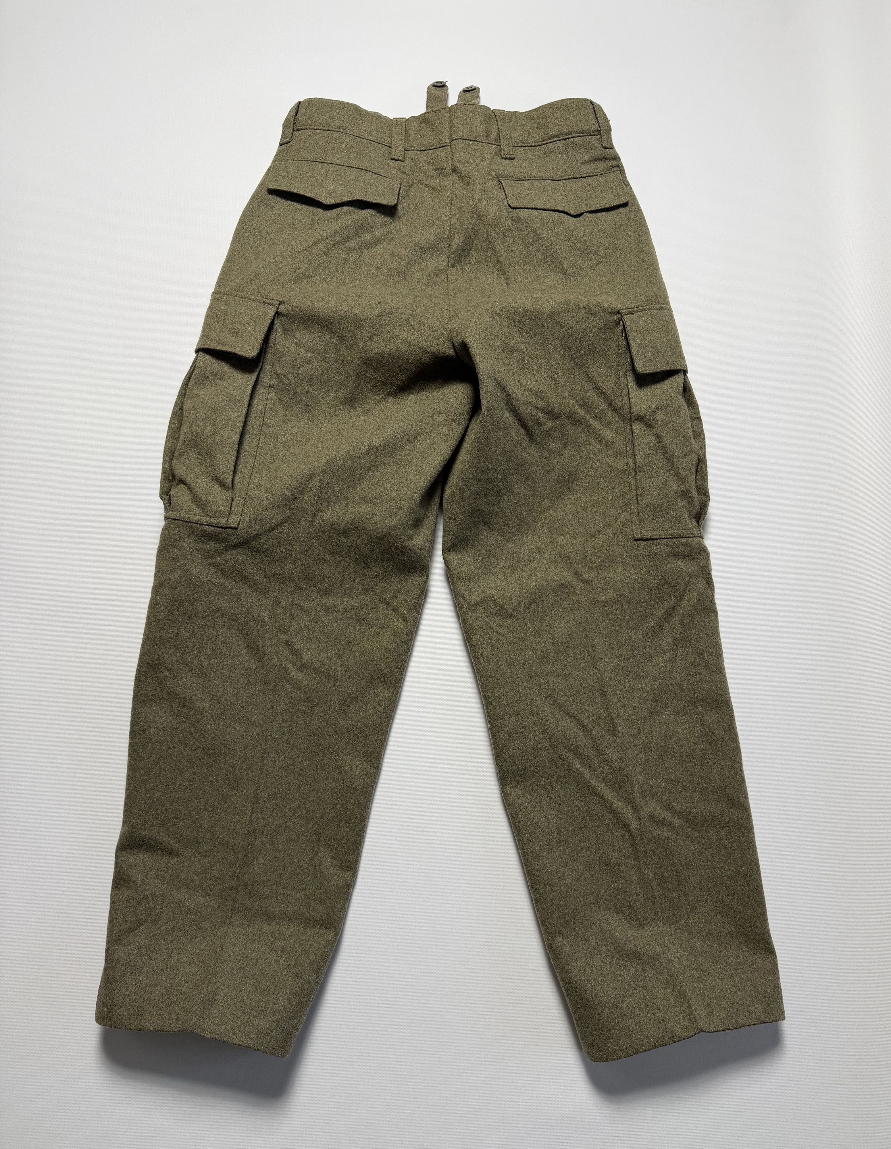 Vintage NIEMANN & CO 1960s German Military Wool Cargo Combat Pants Size US 31 - 6 Thumbnail