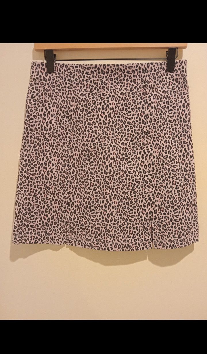 Topshop Topshop Pink & Black Leopard Sexy Mini Skirt Size 30" / US 8 / IT 44 - 6 Thumbnail