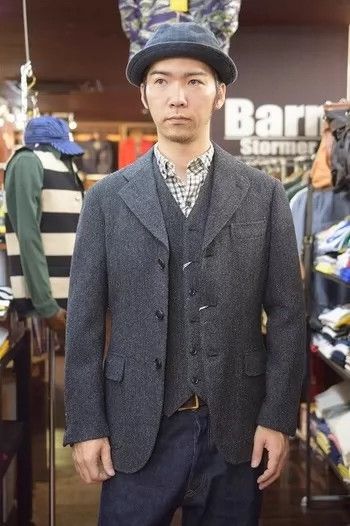The Real McCoy's Real Mccoy's RM Joe Mccoy Tweed Jacket-dmc Size US M / EU 48-50 / 2 - 1 Thumbnail