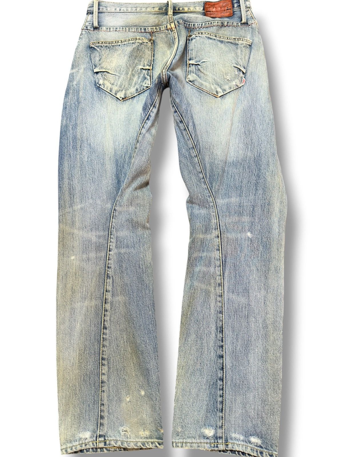 Who Decides War Vintage RNA.Inc Twisted Legs Faded Grunge Denim Size US 31 - 5 Thumbnail