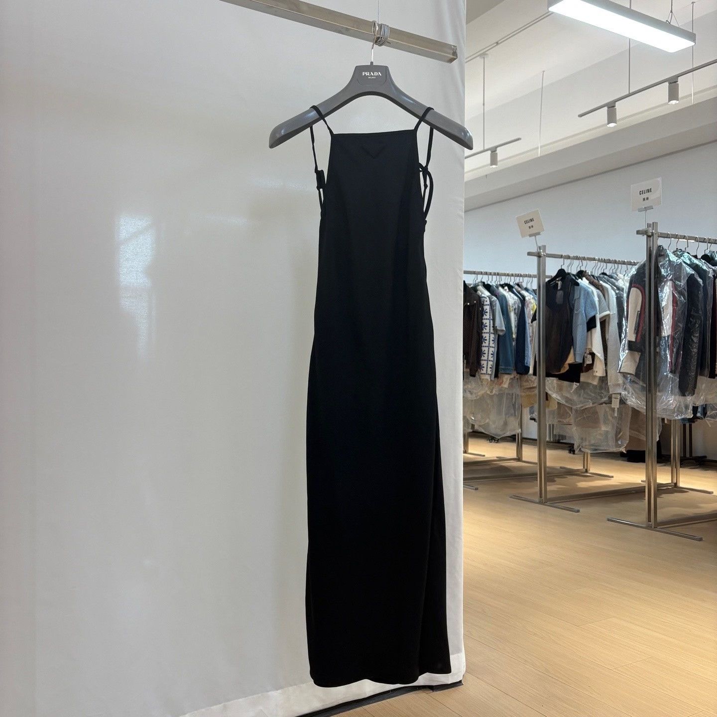 prada halter dress Prada SS23 Black Long SB26