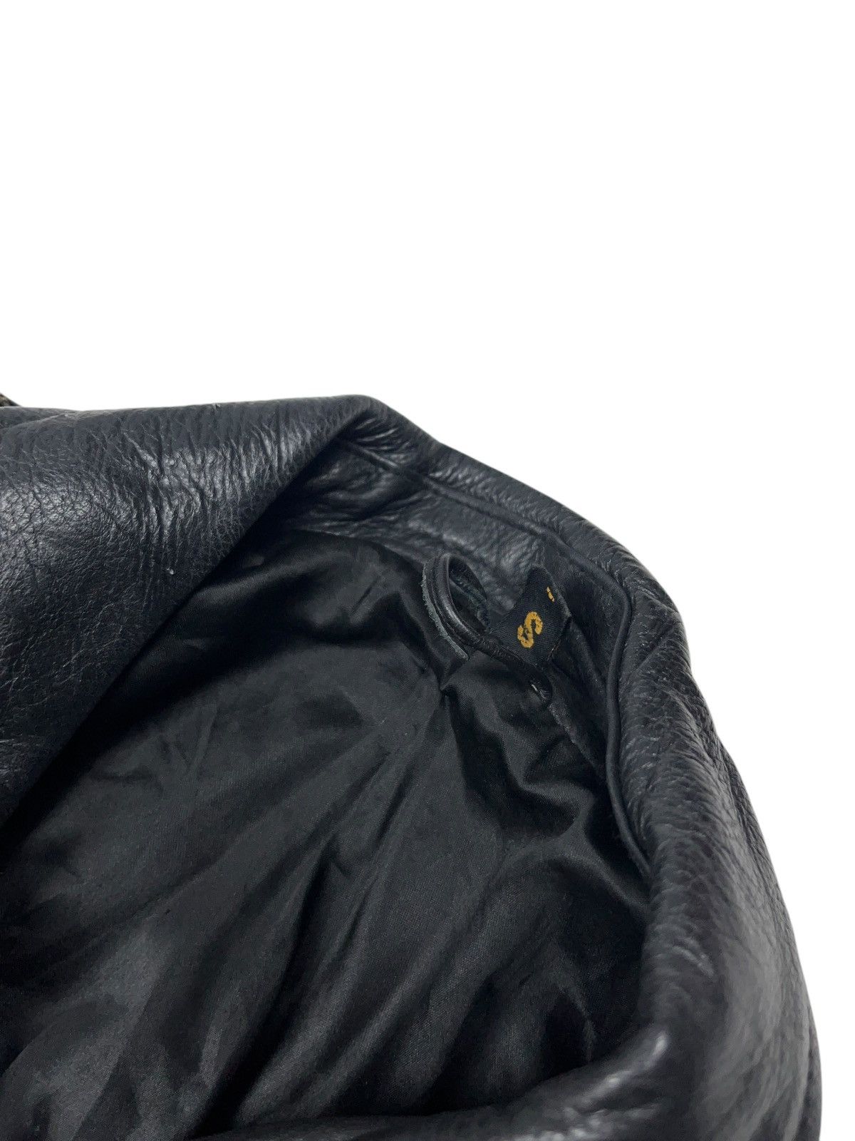 Vintage Vintage Leather Biker Belted Jacket Avant Garde Size S / US 4 / IT 40 - 6 Thumbnail