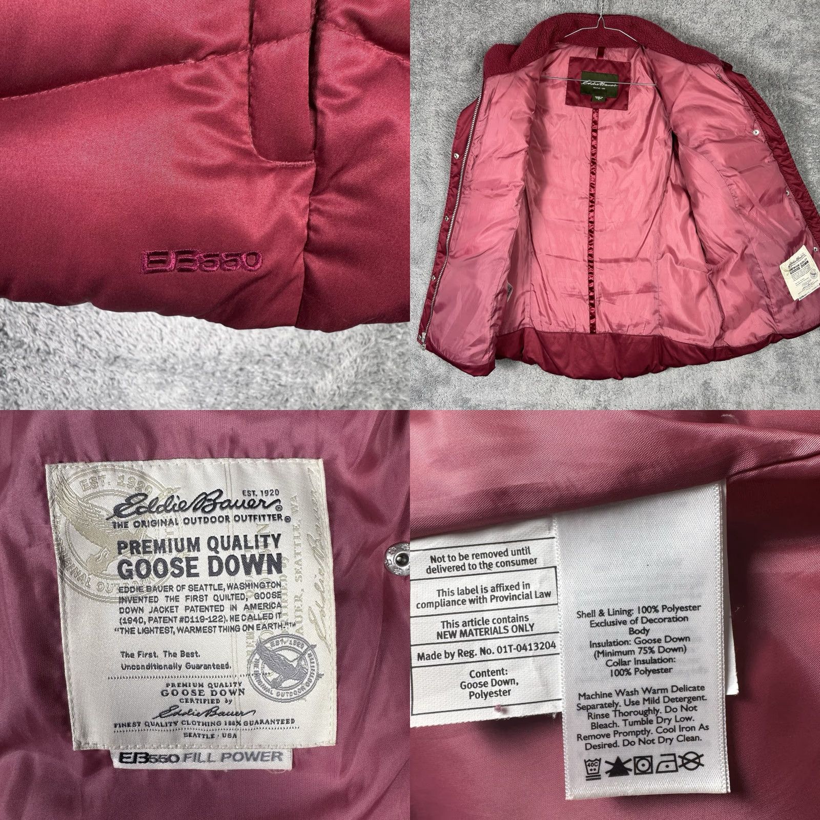 Eddie Bauer VINTAGE Eddie Bauer Goose Down Vest Women LT Premium EB550 Fill Power Puffer Full Zip Shirt? Size L / US 10 / IT 46 - 8 Thumbnail