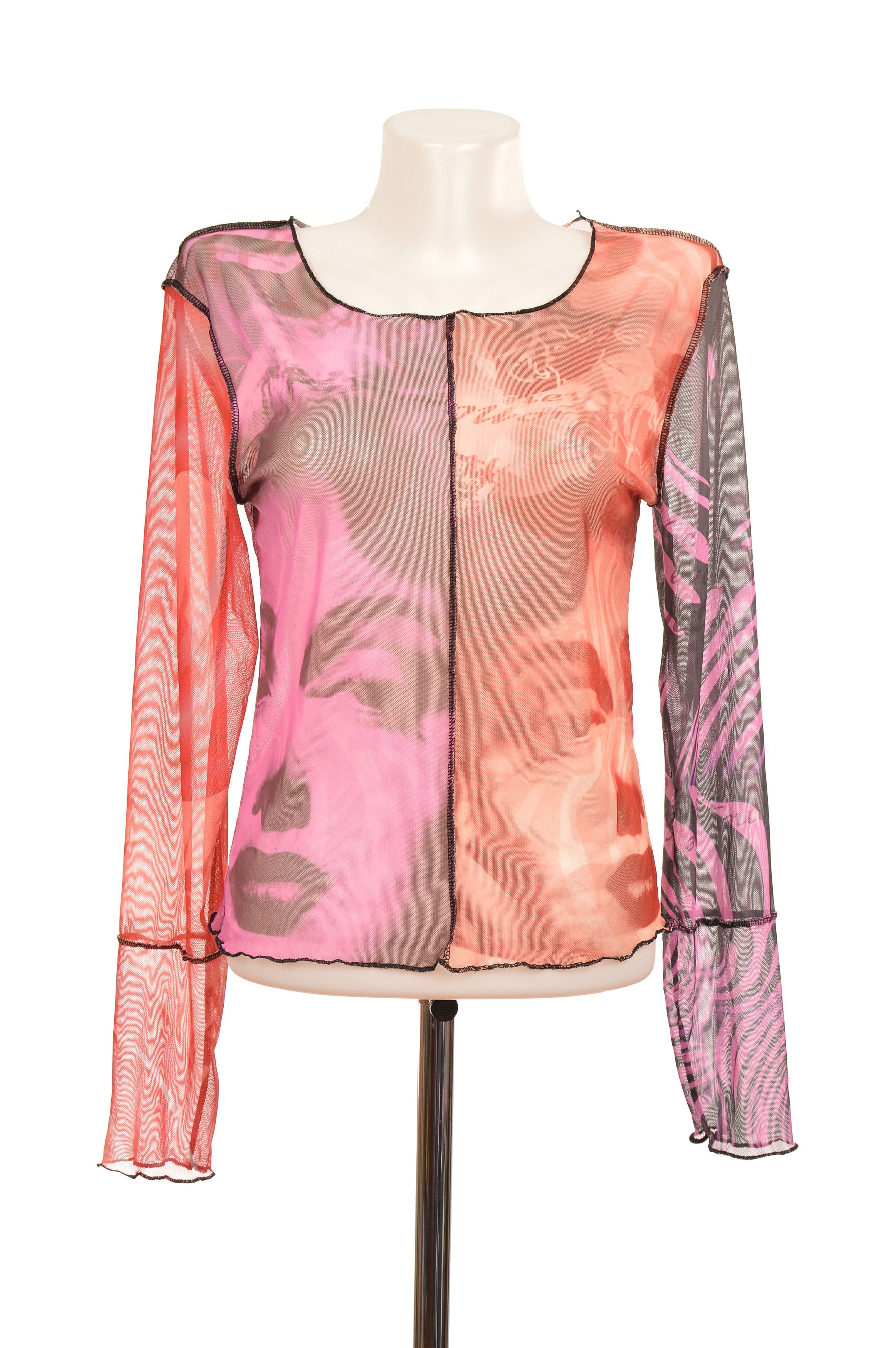 Vintage NGOrder Womens All-Print Mesh Top Shirt Size M / US 6-8 / IT 42-44 - 1 Thumbnail