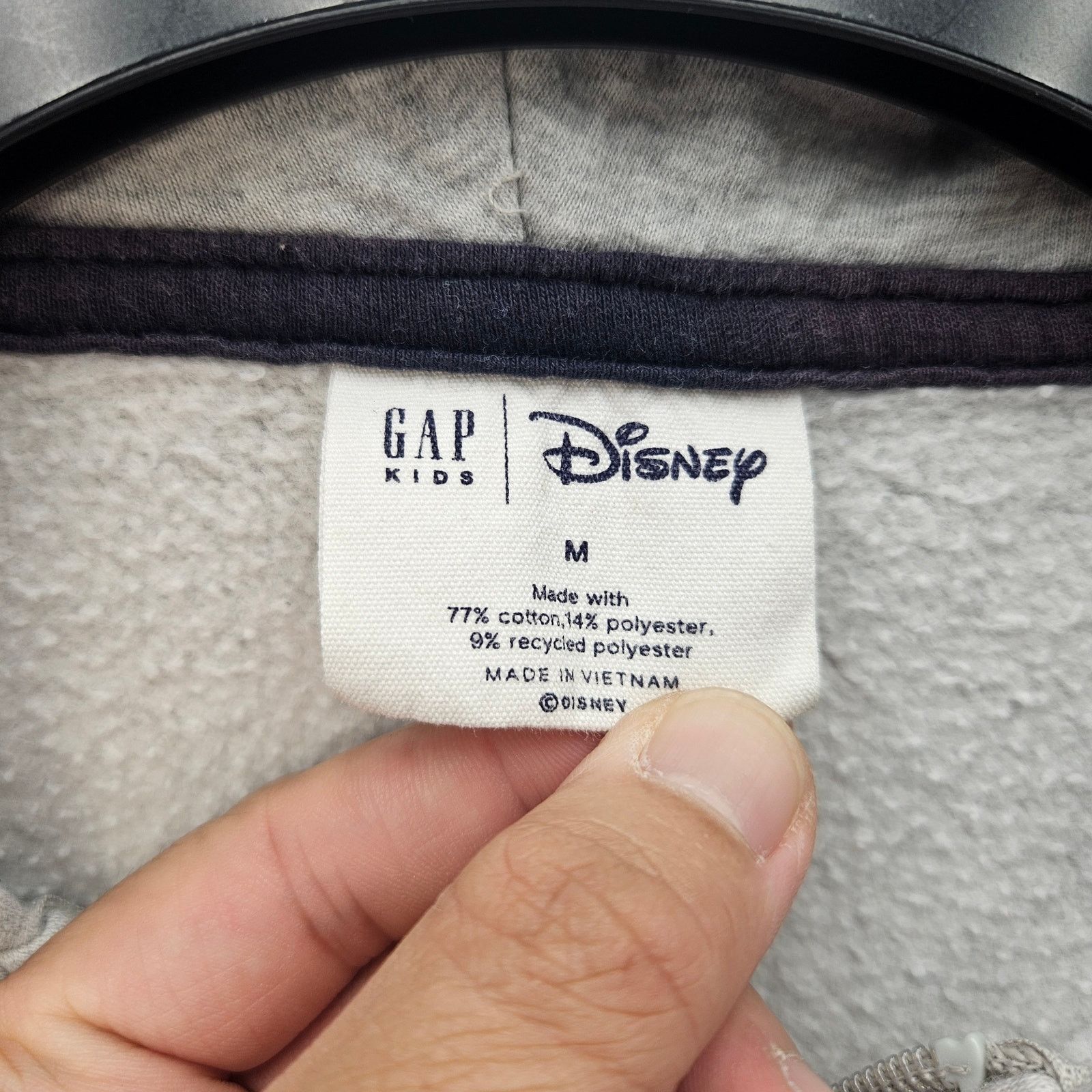 Gap GAP KIDS x DISNEY MICKEY MOUSE MEDIUM FULL ZIP HOODIE GRAY Size M / US 6-8 / IT 42-44 - 2 Thumbnail