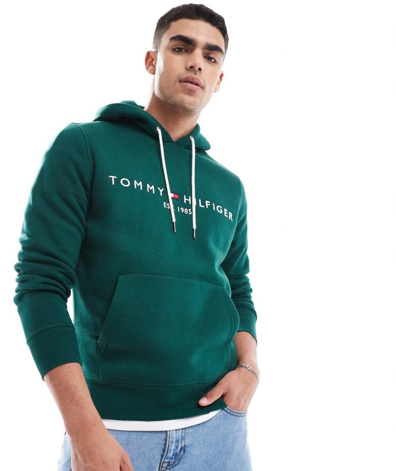 Tommy Hilfiger Tommy Hilfiger Dark Green Logo Hoodie Size XXL Classic Size US XXL / EU 58 / 5 - 1 Thumbnail