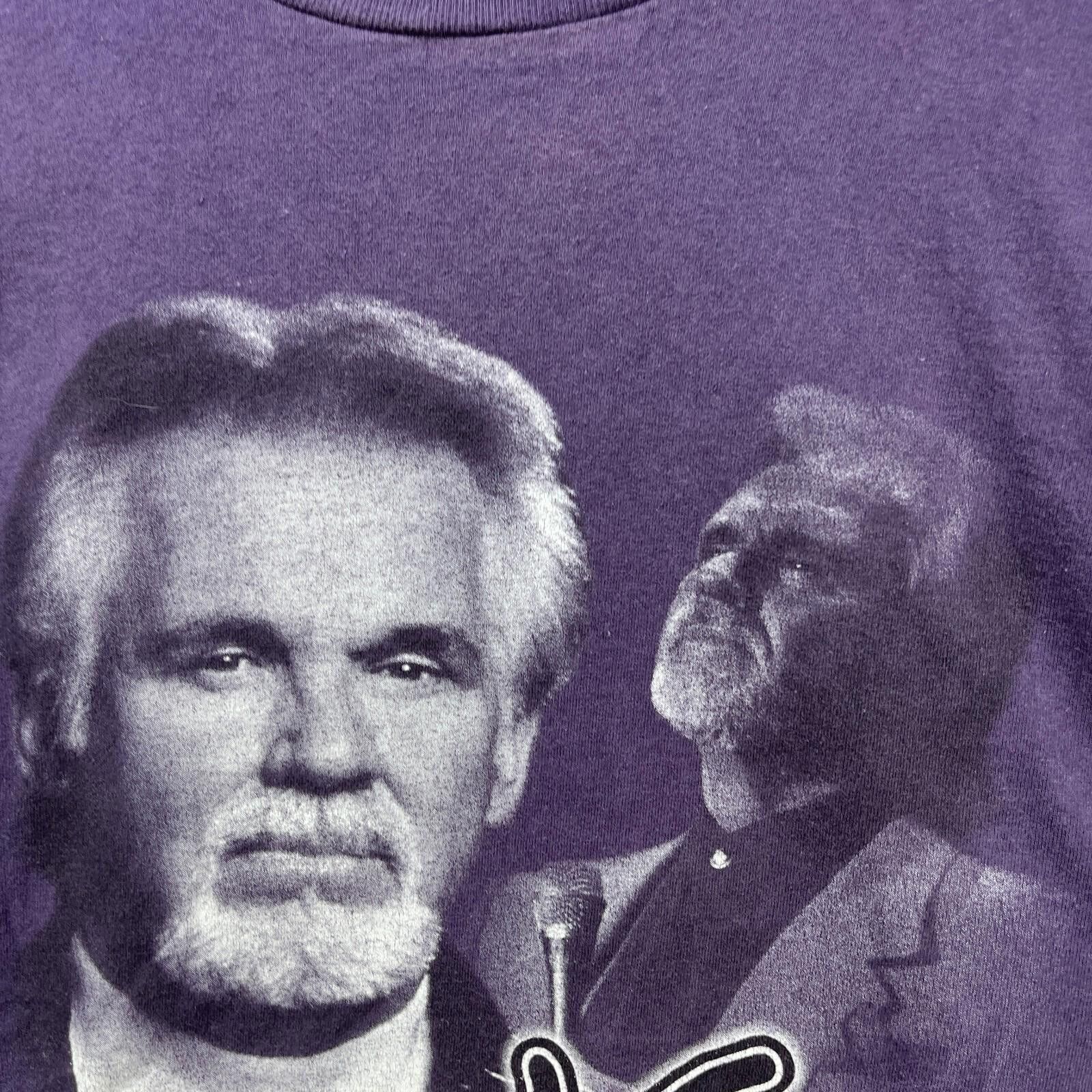 Tultex Vintage 90s Kenny Rogers Tour T Shirt XL Rap Tee Size US XL / EU 56 / 4 - 3 Thumbnail