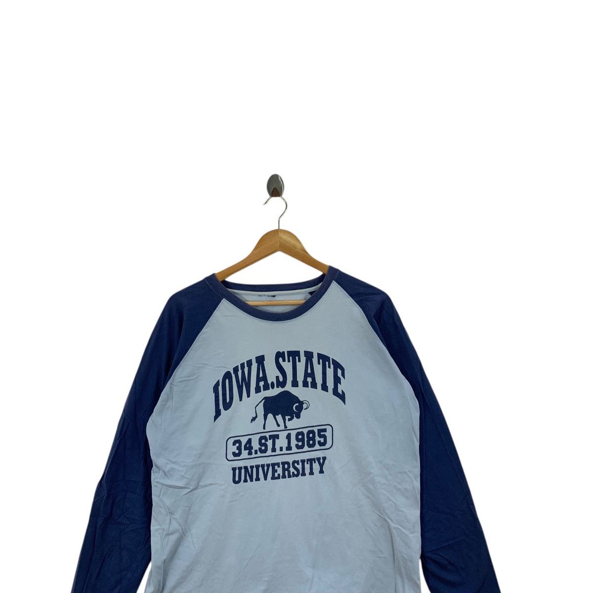Other IOWA STATE UNIVERSITY Collegiate Alumni Tee Shirt Top Raglan Size L / US 10 / IT 46 - 2 Thumbnail