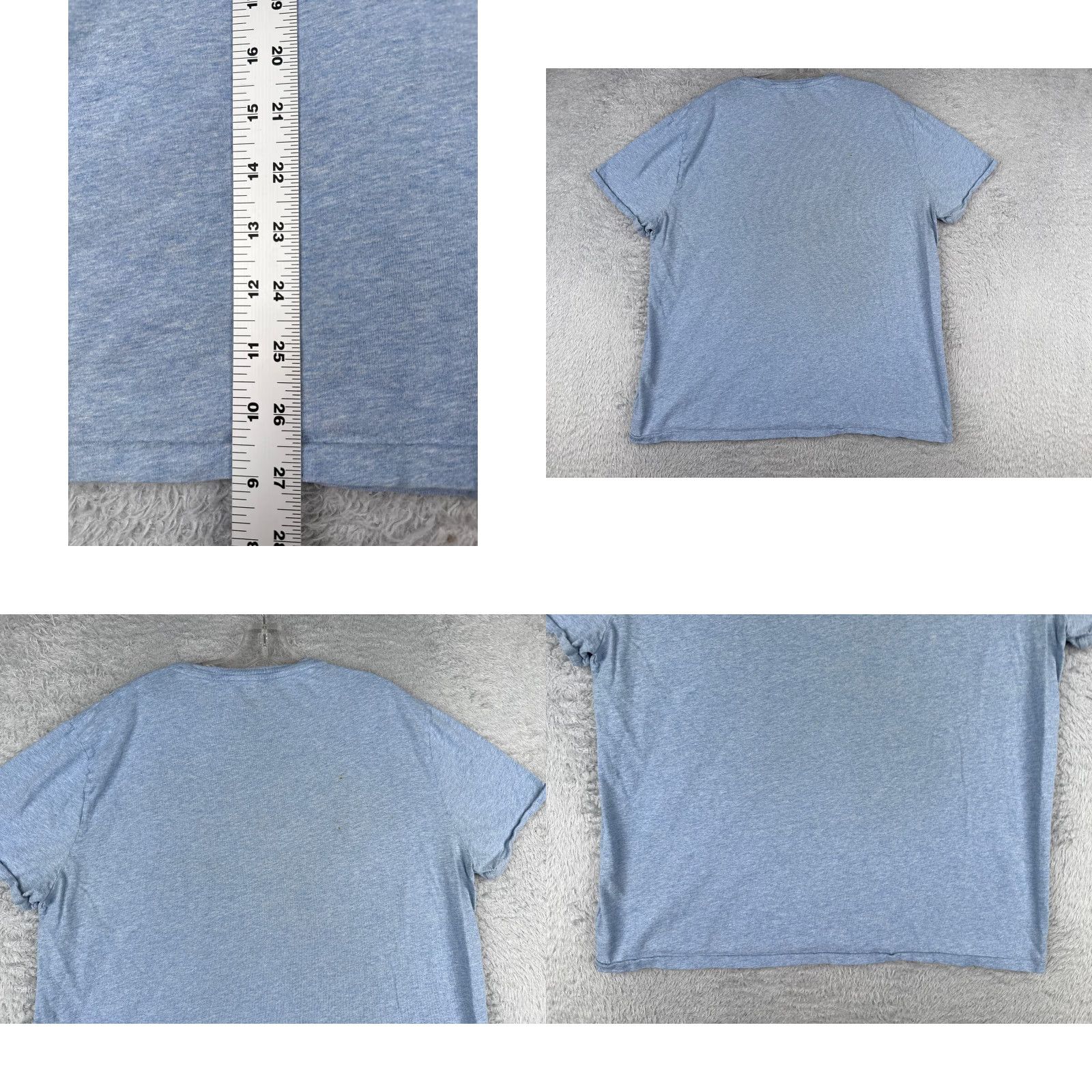 Ralph Lauren VINTAGE Ralph Lauren Polo Shirt Men XL Blue Cotton Jersey Embroidered Logo Slim Fit Crew Neck Short Sleeve 90s Sports Classic Designer Size US XL / EU 56 / 4 - 9 Thumbnail