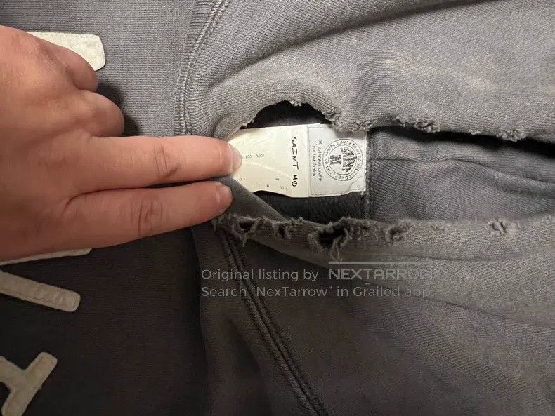 Saint Michael Saint Michael Breaking a distressed hoodie Size US M / EU 48-50 / 2 - 4 Thumbnail