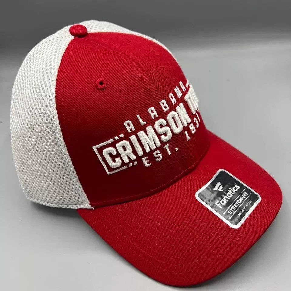 Other Alabama Crimson Tide Hat Men M-L Fanatics Stretch Fitted Cap Size ONE SIZE - 3 Thumbnail
