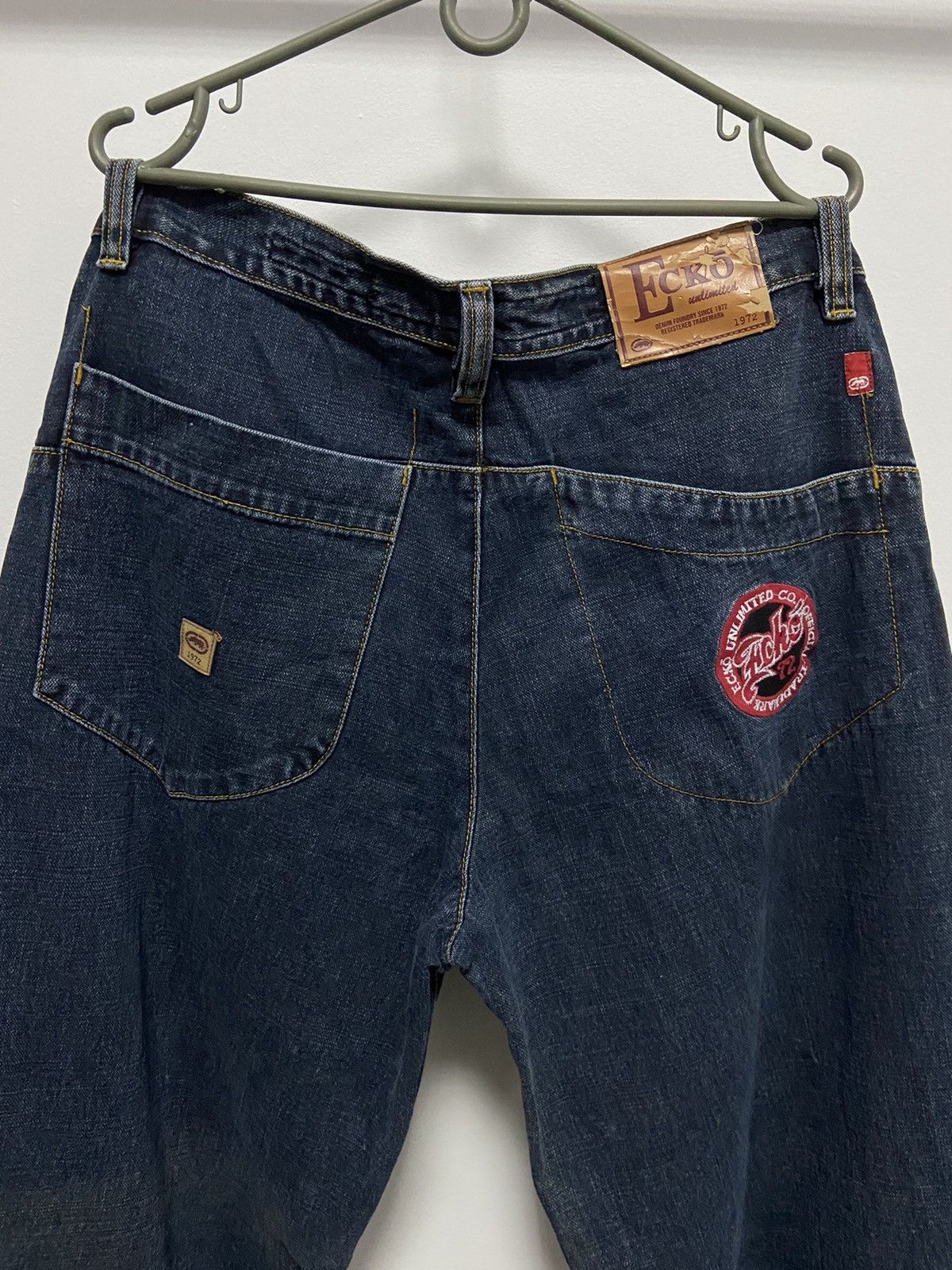 Ecko Unltd. × Vintage Ecko Unltd. Vintage denim pants skate pocket logo Size US 36 / EU 52 - 2 Thumbnail