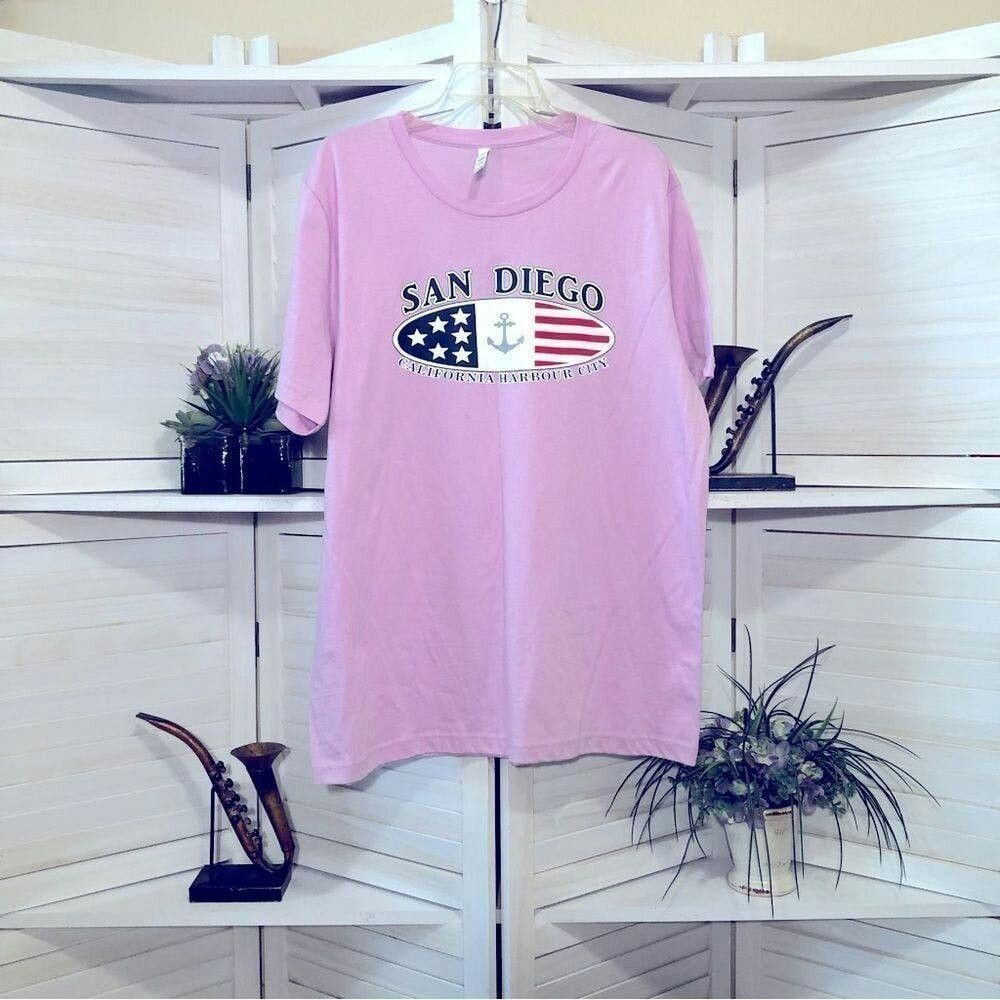 Other San Diego Harbor City pink short sleeves cotton T-shirt sz X Size US XL / EU 56 / 4 - 1 Thumbnail