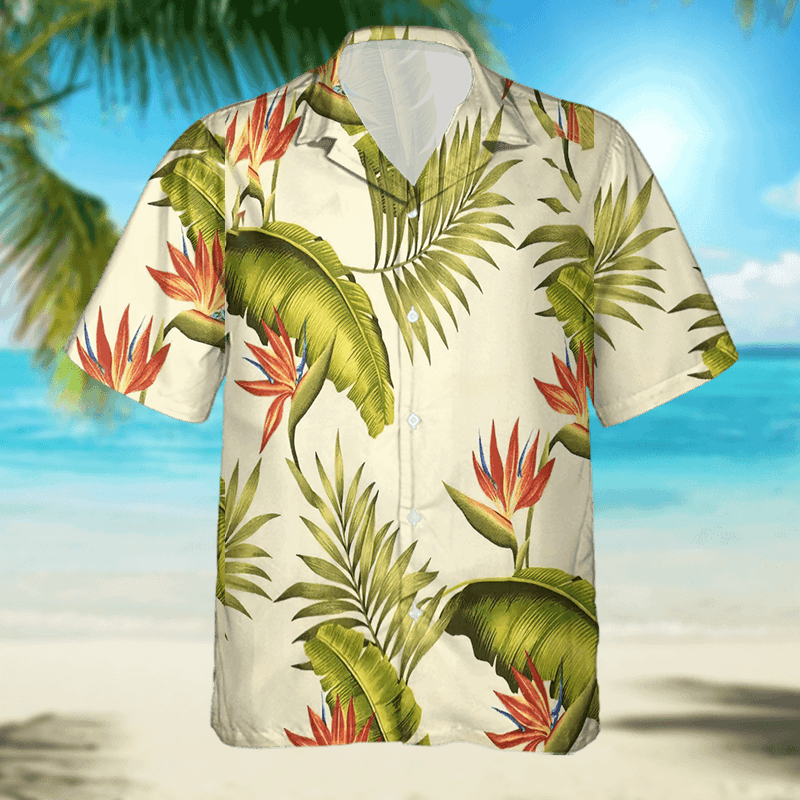 The Unbranded Brand × Vintage Snap Hawaiian Shirt "Blue" – Retro Island Aesthetic Size US M / EU 48-50 / 2 - 5 Thumbnail
