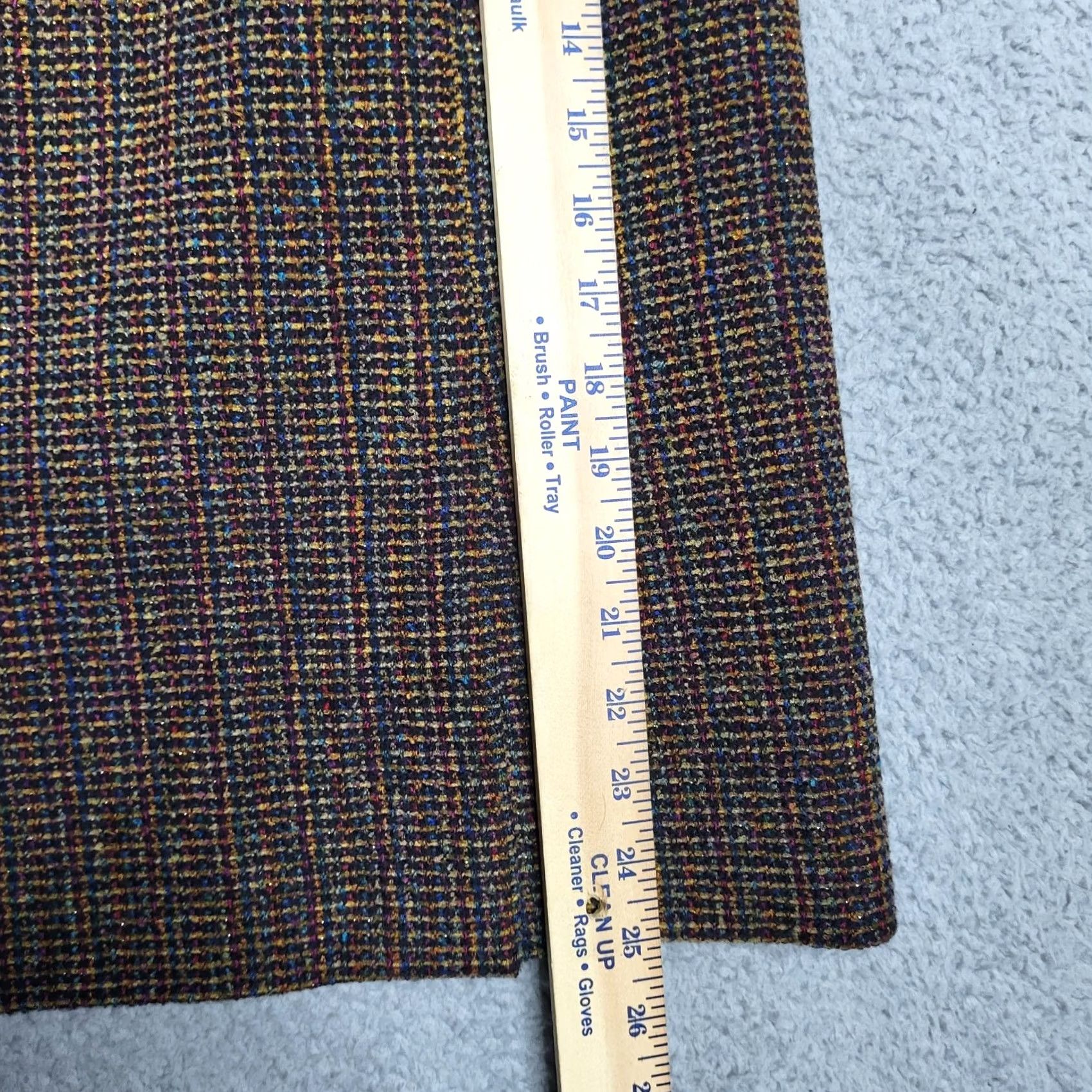 Emanuel Ungaro Emanuel Ungaro Women's Skirt Pencil Plaid Knee Length Size 12 Multicolor Size 34" / US 12 / IT 48 - 3 Thumbnail