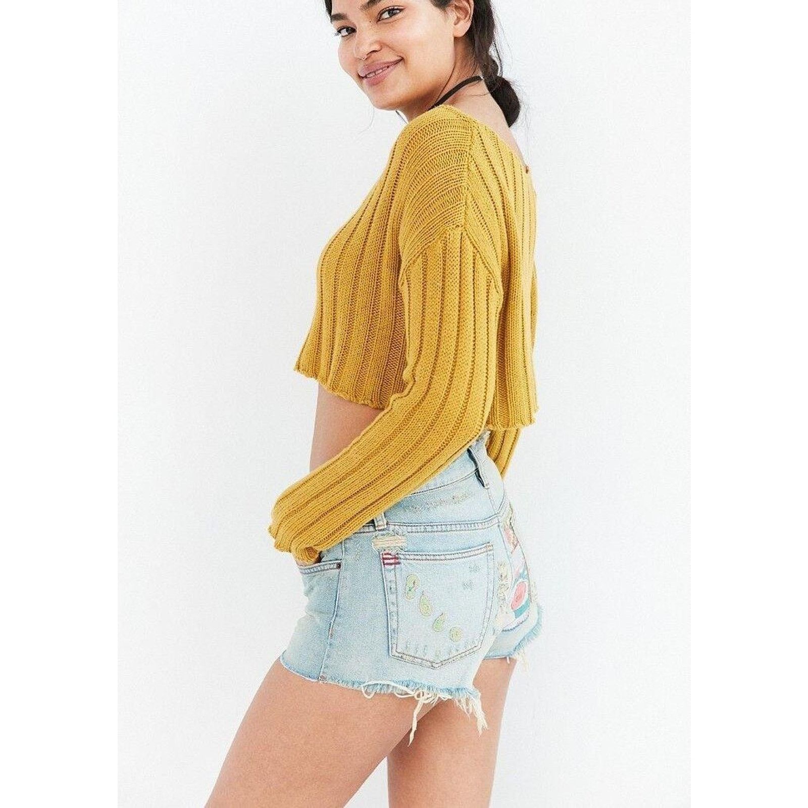 Brandit × Urban Outfitters Urban Outfitters Essential Mid-rise Denim Shorts by BANDIT Size 28" / US 6 / IT 42 - 5 Thumbnail