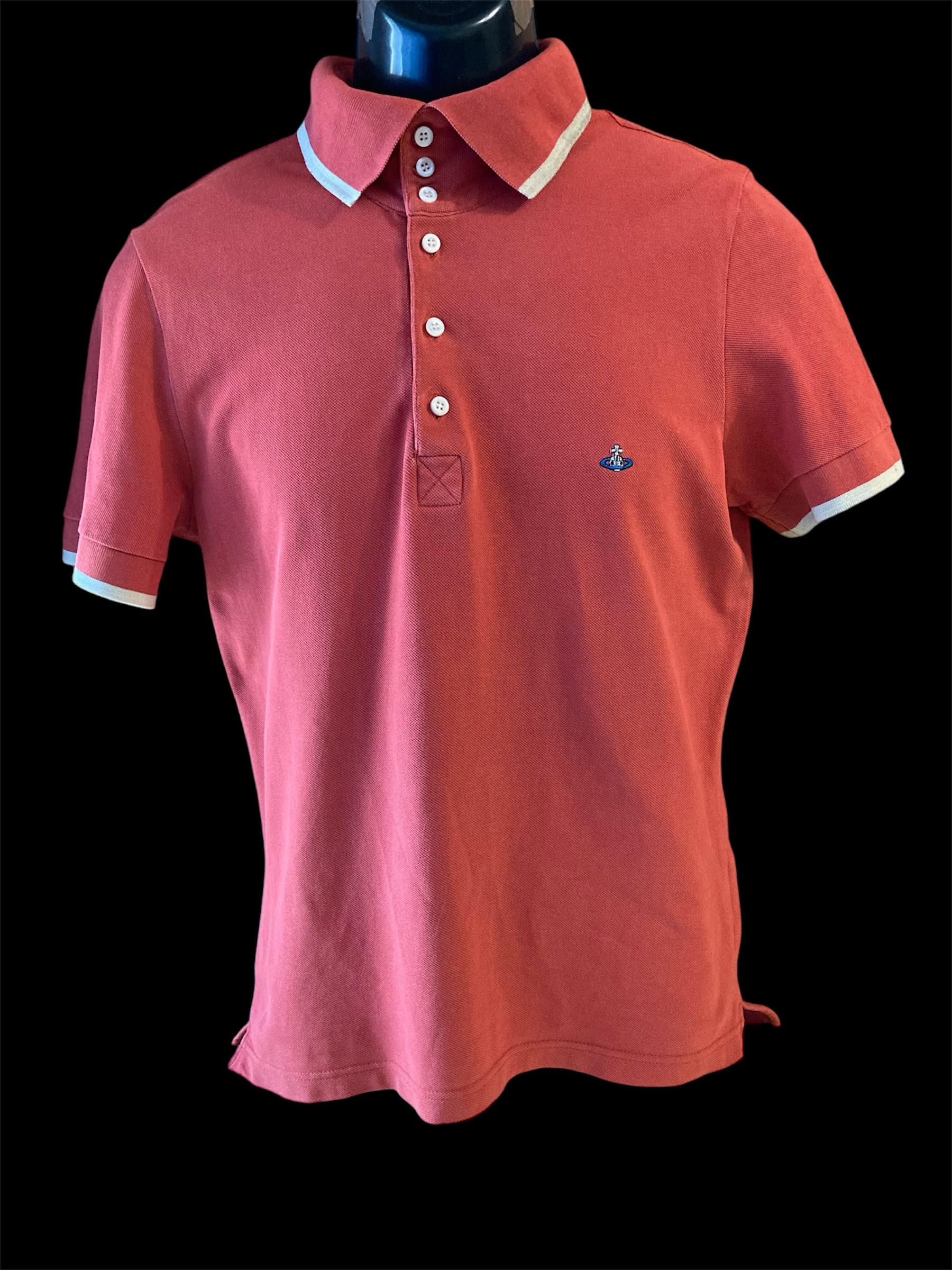 VINTAGE VIVIENNE WESTWOOD MAN POLO TEE SMALL LOGO 00s