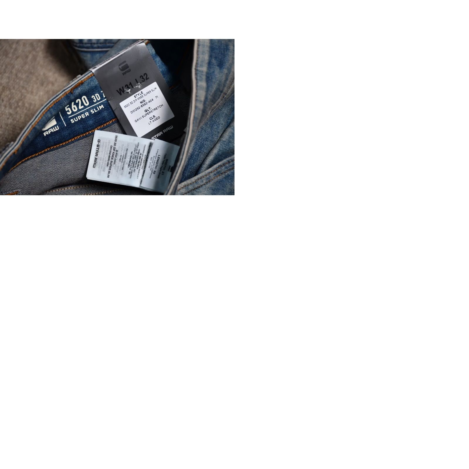 G-Star G-Star 5620 3D Zip Knee Super Slim Gavi Superstretch Jeans size W31 L32 Men blue Size US 31 - 9 Thumbnail