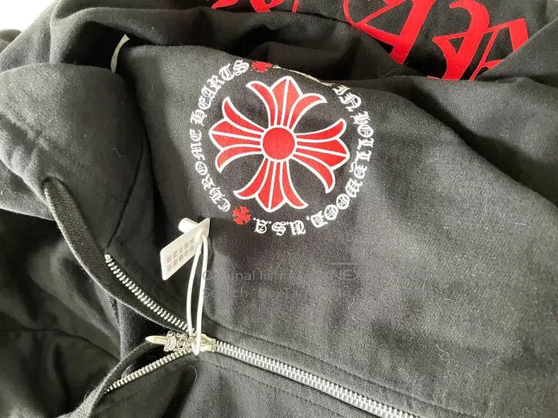 Chrome Hearts CHROME HEARTS Size XXL Red cross zipper coat sweater with b Size US XXL / EU 58 / 5 - 3 Thumbnail