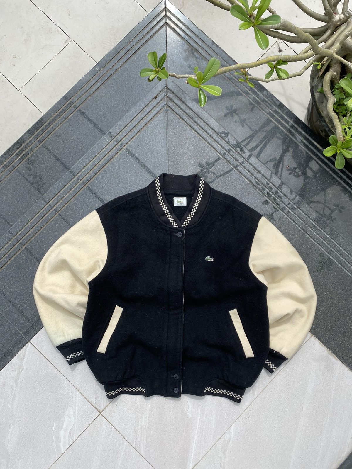 90S LACOSTE RARE VARSITY COLLEGE UNIVERSITY RETRO JACKET