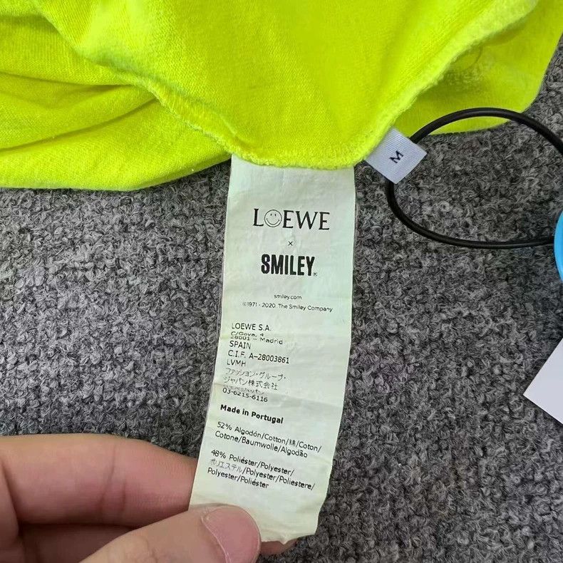 Loewe LOEWE Fluorescent yellow smiling T-shirt Size M / US 6-8 / IT 42-44 - 7 Thumbnail