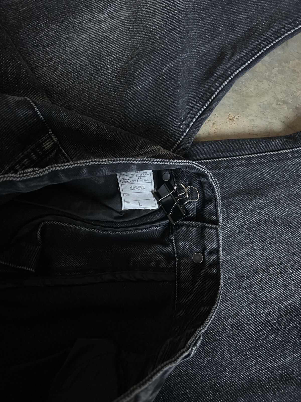 Japanese Brand Vintage Japanese Washed Black Flare Denim Lost Tape Style Size US 30 / EU 46 - 3 Thumbnail