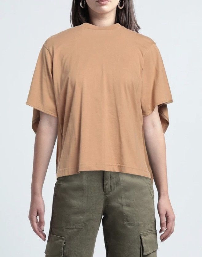 Celine Celine Cotton and Leather Trim Scarf T Shirt Size XS / US 0-2 / IT 36-38 - 1 Thumbnail