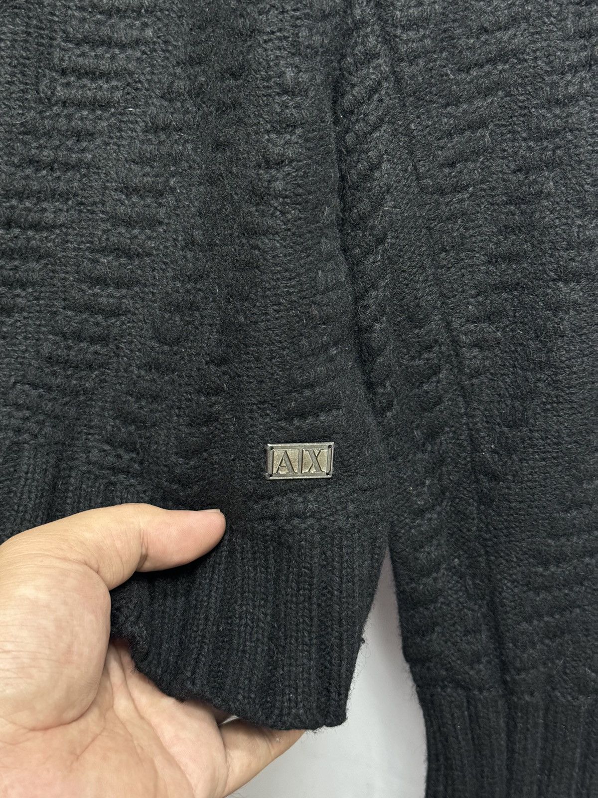 Armani Exchange Archived Knit Sweater Aysmmetrical Zipper Armani Exchange Size US M / EU 48-50 / 2 - 8 Thumbnail