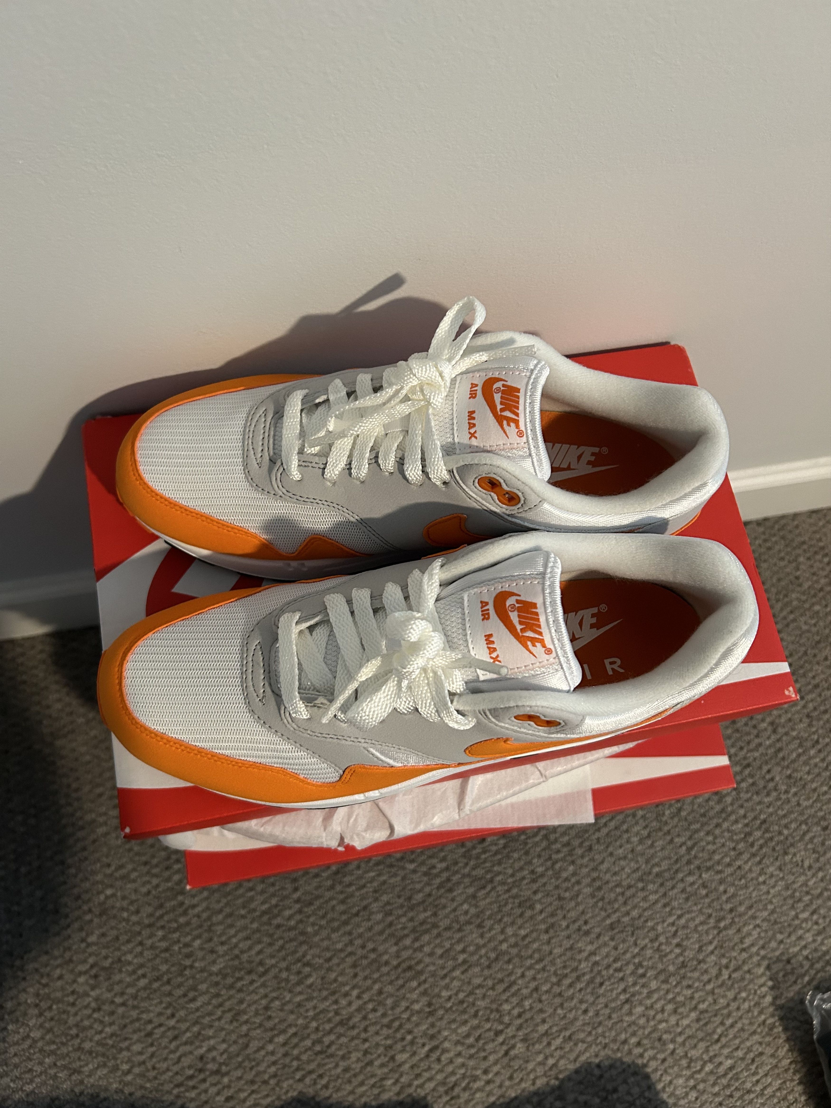Nike Nike Air Max 1 Anniversary Orange *BRAND NEW* Size US 7.5 / EU 40-41 - 2 Thumbnail