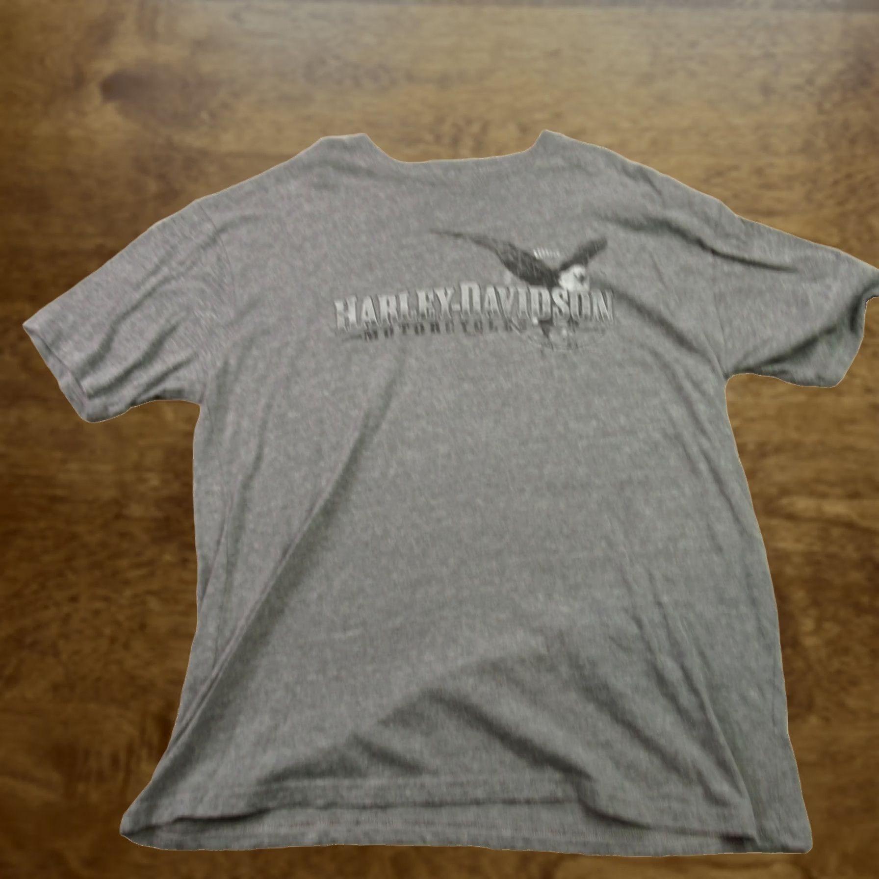 Harley Davidson Harley-Davidson Shirt Mens 3XL Short Sleeve Crew Neck Gray Janesville Monroe WI Size US XXL / EU 58 / 5 - 1 Thumbnail
