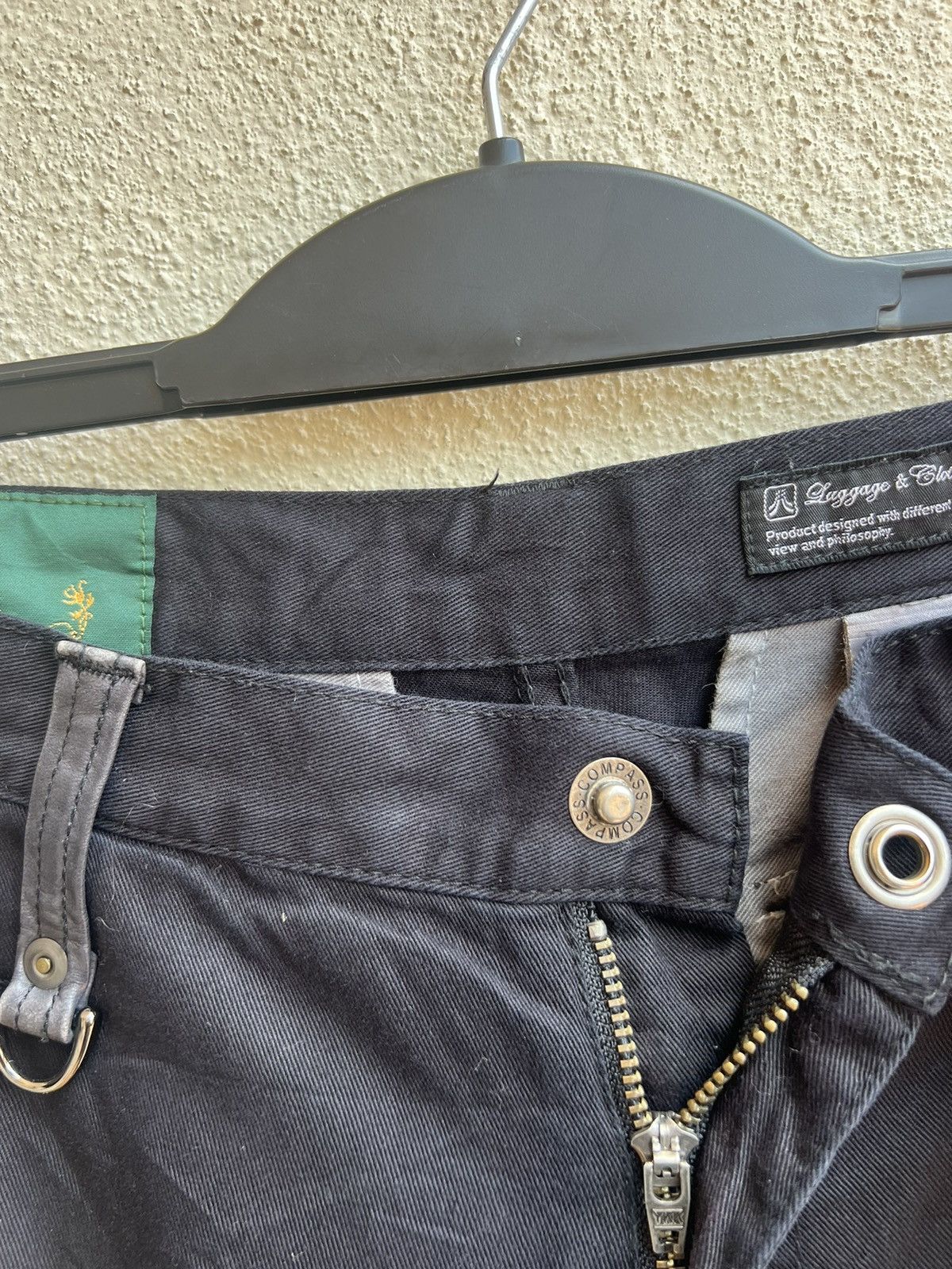 02DERIV. × Alfredo Bannister Alfredo Bannister X 02Deriv Hybrid Leather Cargo Trouser Size US 33 - 7 Thumbnail