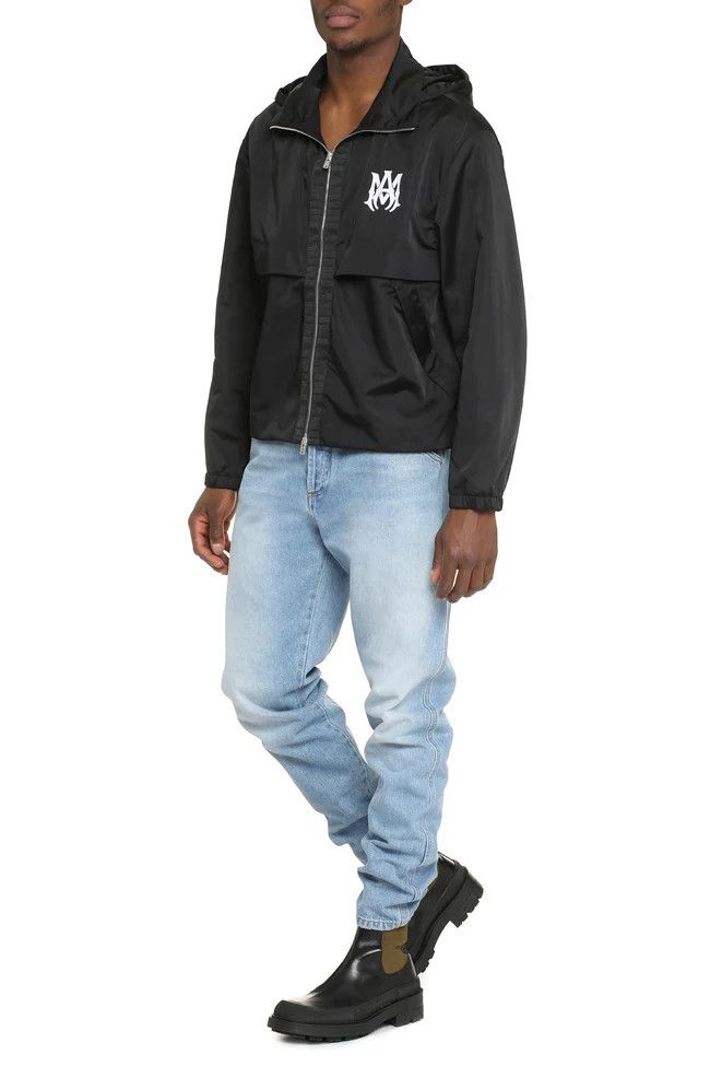Amiri o1mle0325 Lightweight Nylon Anorak Jacket in Black Size US S / EU 44-46 / 1 - 3 Thumbnail