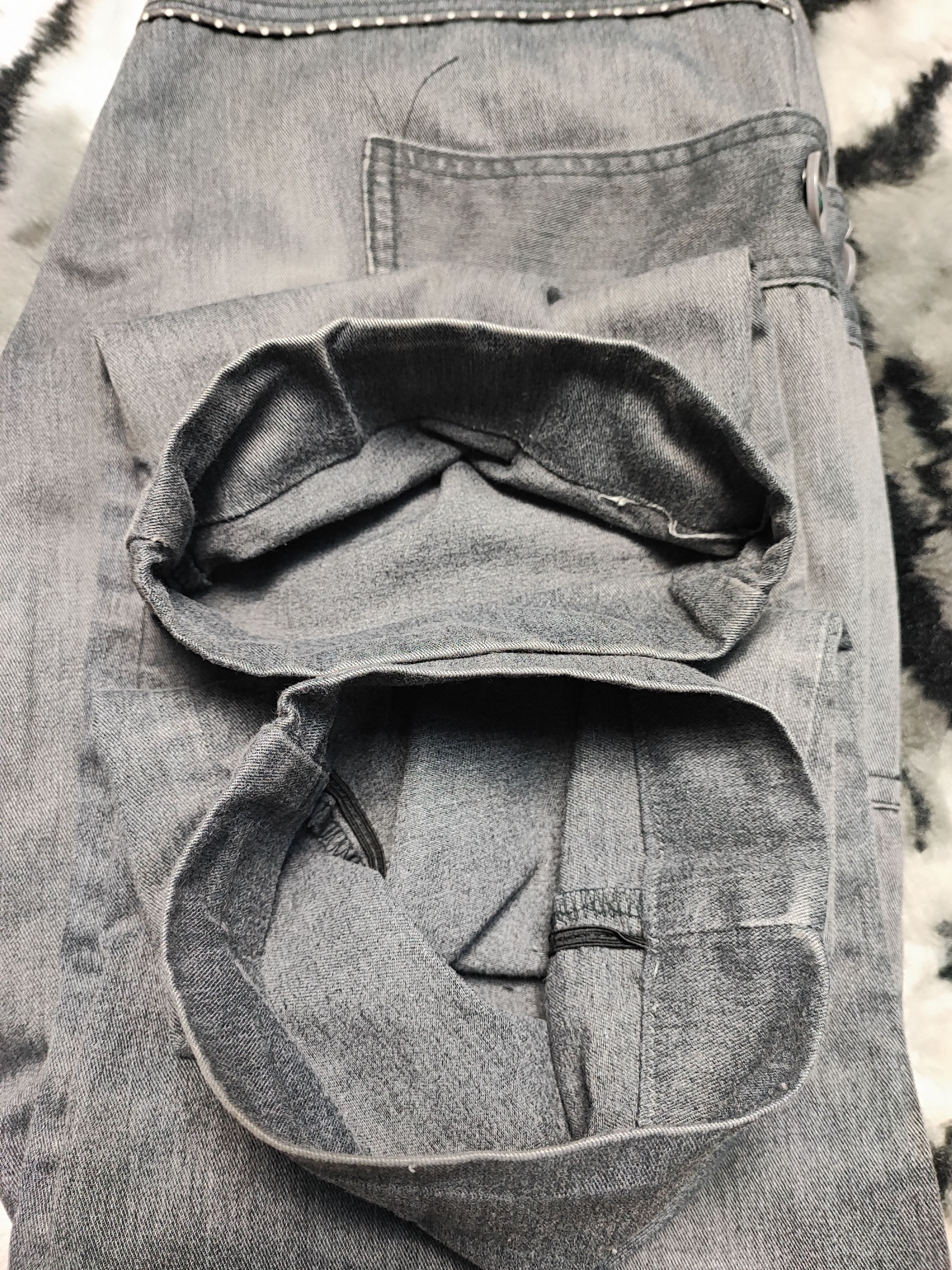 If Six Was Nine DOMINATE HANDCRAFTED BIKER JEANS STYLE Size US 35 - 18 Thumbnail