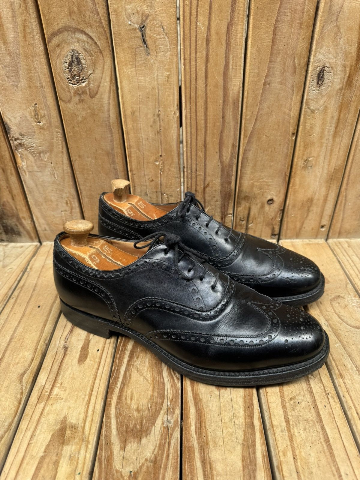 Church's Church’s ‘FRANKLIN’ black wingtip brogue Mens shoes US 11 F Size US 11 / EU 44 - 21 Thumbnail