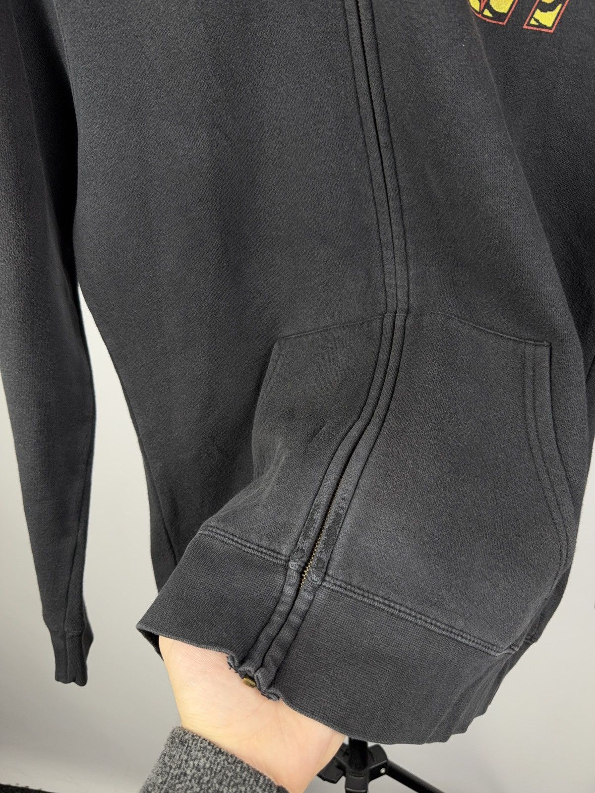 KISS Vintage 00s KISS Big Logo Retro faded Full Zip Sweatshirt Size M / US 6-8 / IT 42-44 - 8 Thumbnail