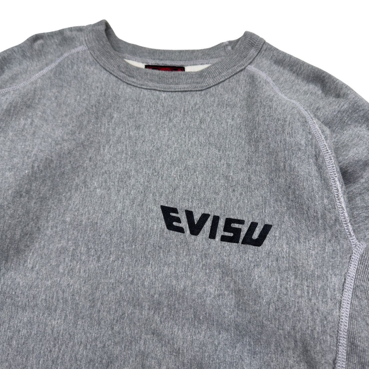 Evisu × Vintage 1990s Evisu Big Logo Blackout Tattoo Sweatshirt Size US M / EU 48-50 / 2 - 7 Thumbnail