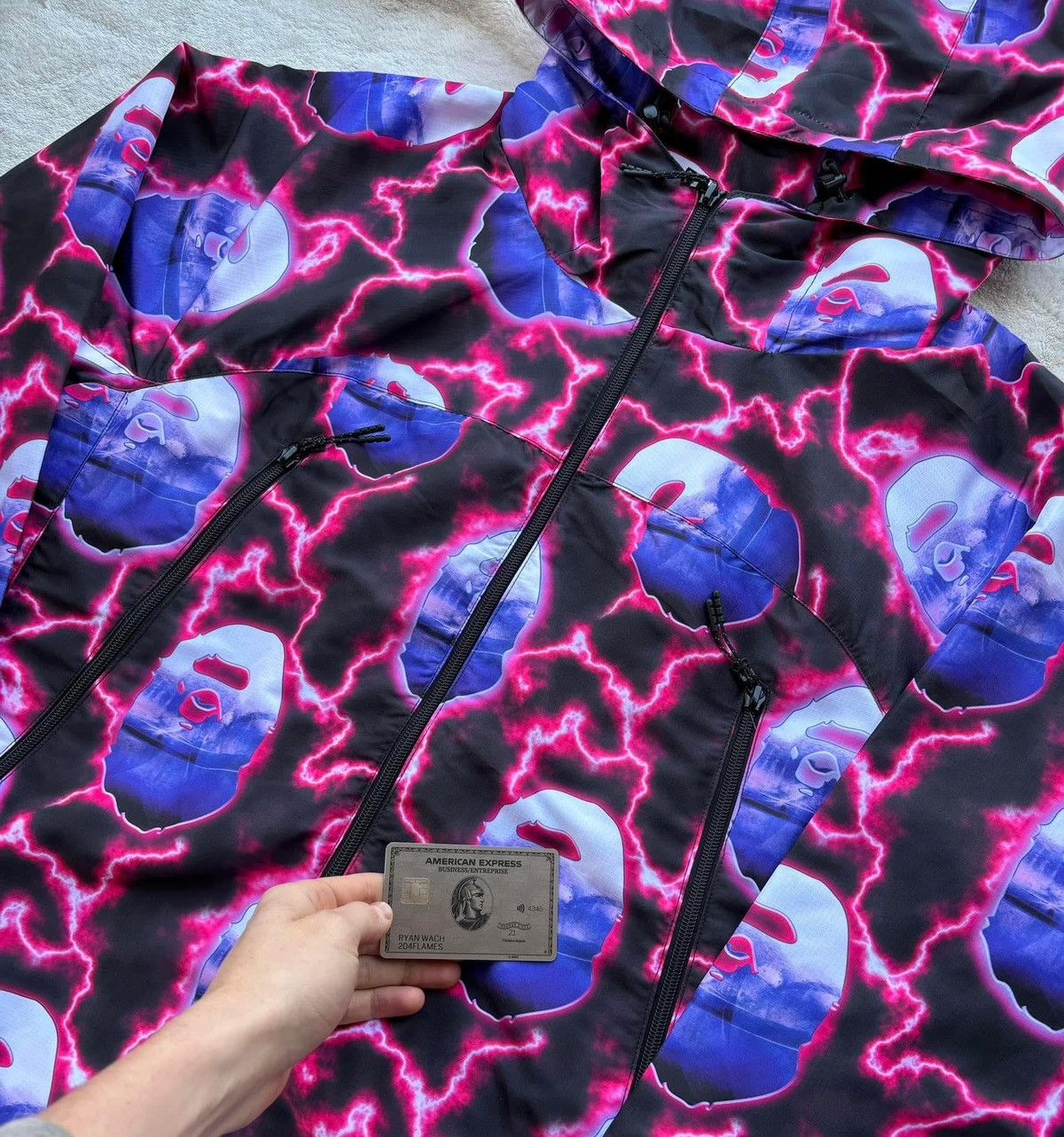 Bape Bape Lighting Ape Head Print Zip Jacket Size US XL / EU 56 / 4 - 2 Thumbnail