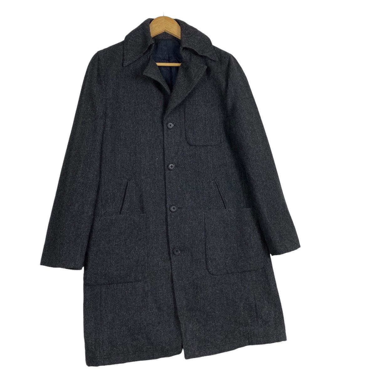 ABAHOUSE × Japanese Brand × Vintage Abahouse overcoat wool jacket Size US M / EU 48-50 / 2 - 3 Thumbnail