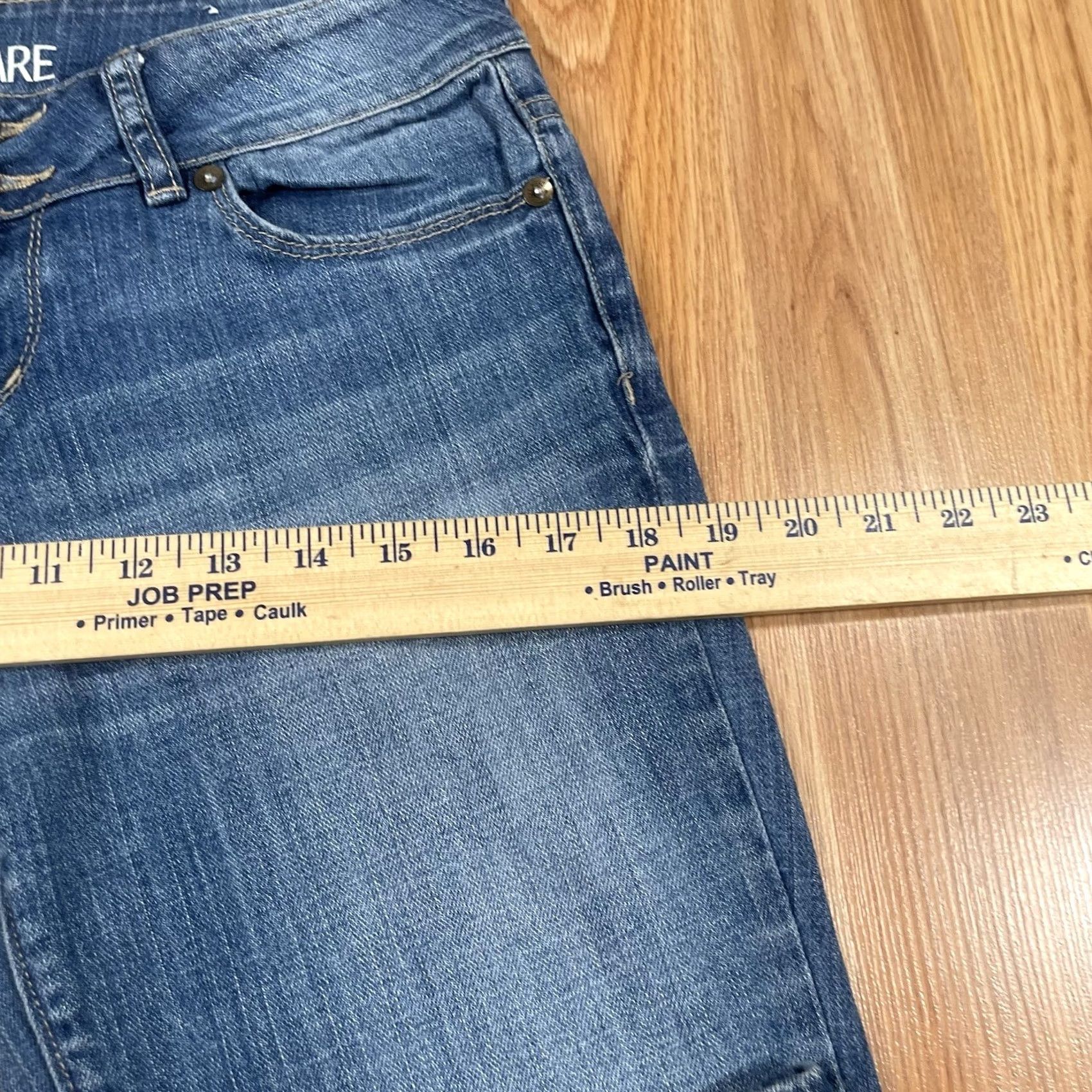 Vintage Bull Head Jeans Womens 9R Marin Flare Leg Mid Rise Stretch Blue Denim Pants Jeans Size 30" / US 8 / IT 44 - 6 Thumbnail