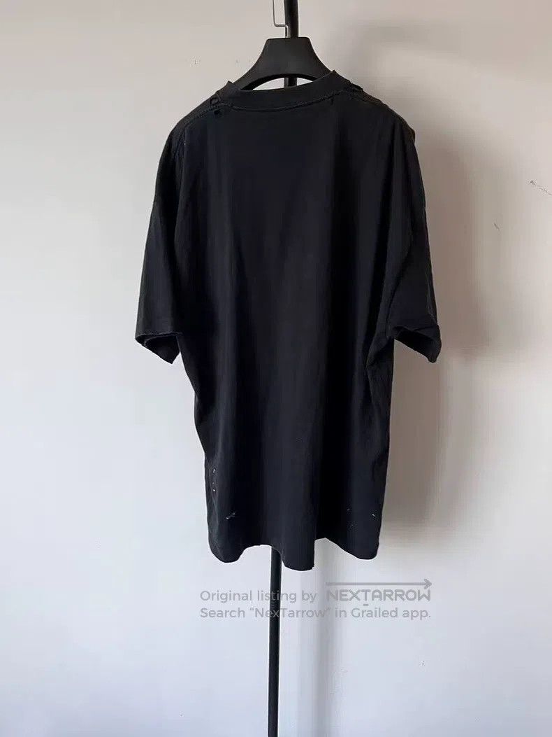Balenciaga Balenciaga Solid Color Logo Printed Jersey Knit Short Slee Size US L / EU 52-54 / 3 - 2 Thumbnail