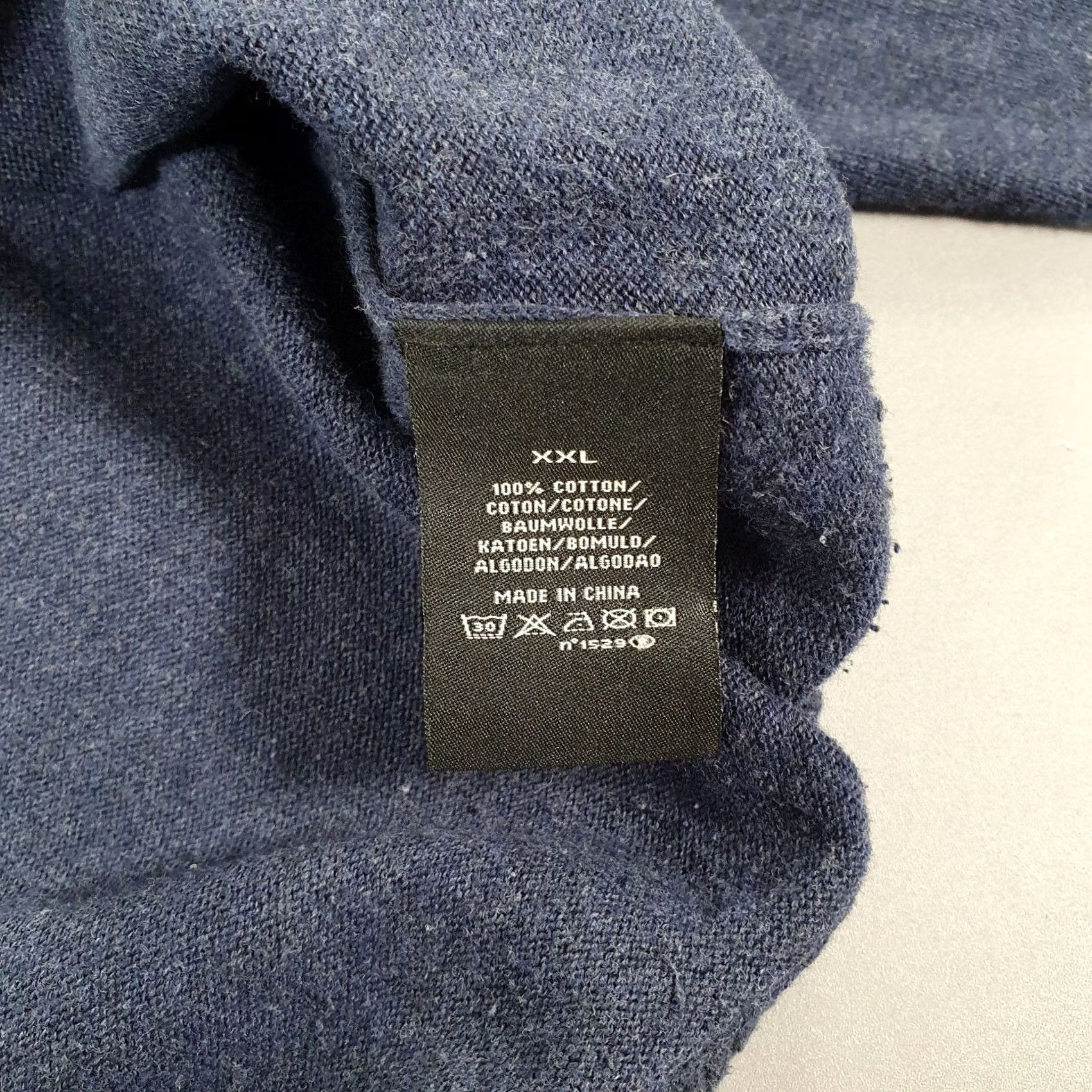 Polo Ralph Lauren Polo Ralph Lauren Jumper Mens XXL Navy Blue Cotton Knit Quarter Zip Flag Logo Size US XXL / EU 58 / 5 - 8 Thumbnail