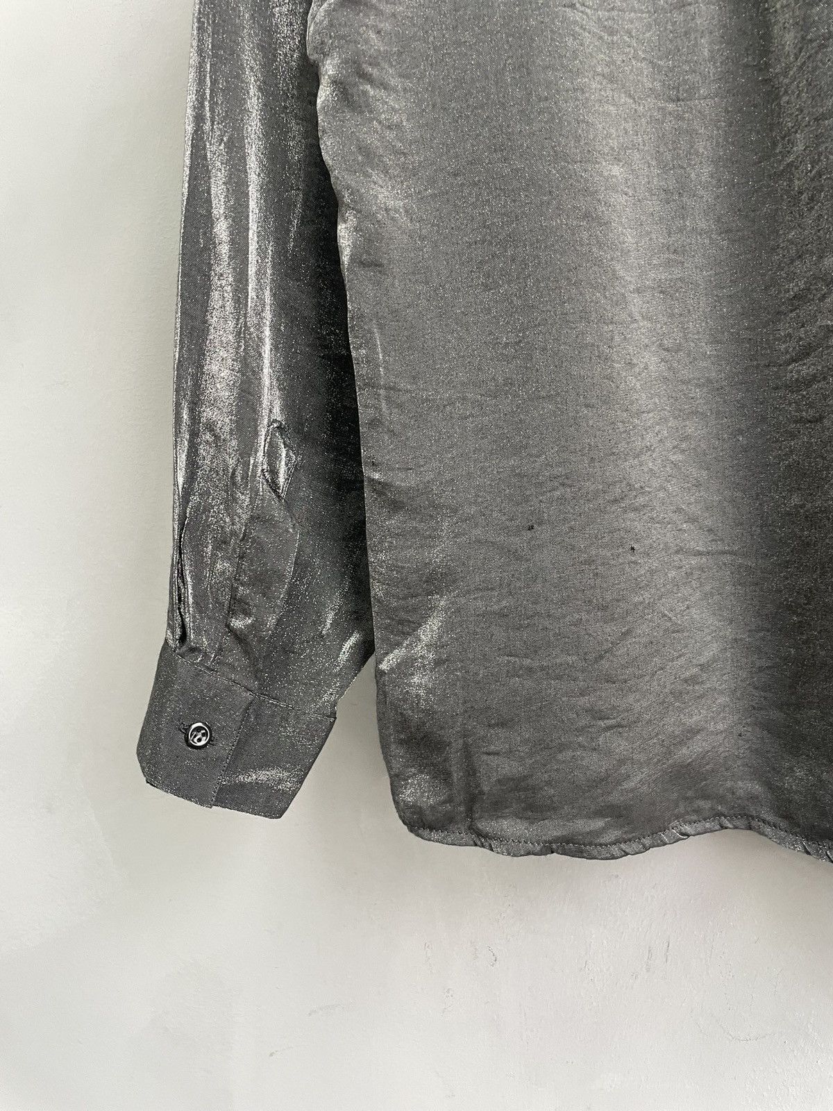 Japanese Brand Rare metallic boxy oversized JPG style shirt button up y2k Size US L / EU 52-54 / 3 - 13 Thumbnail